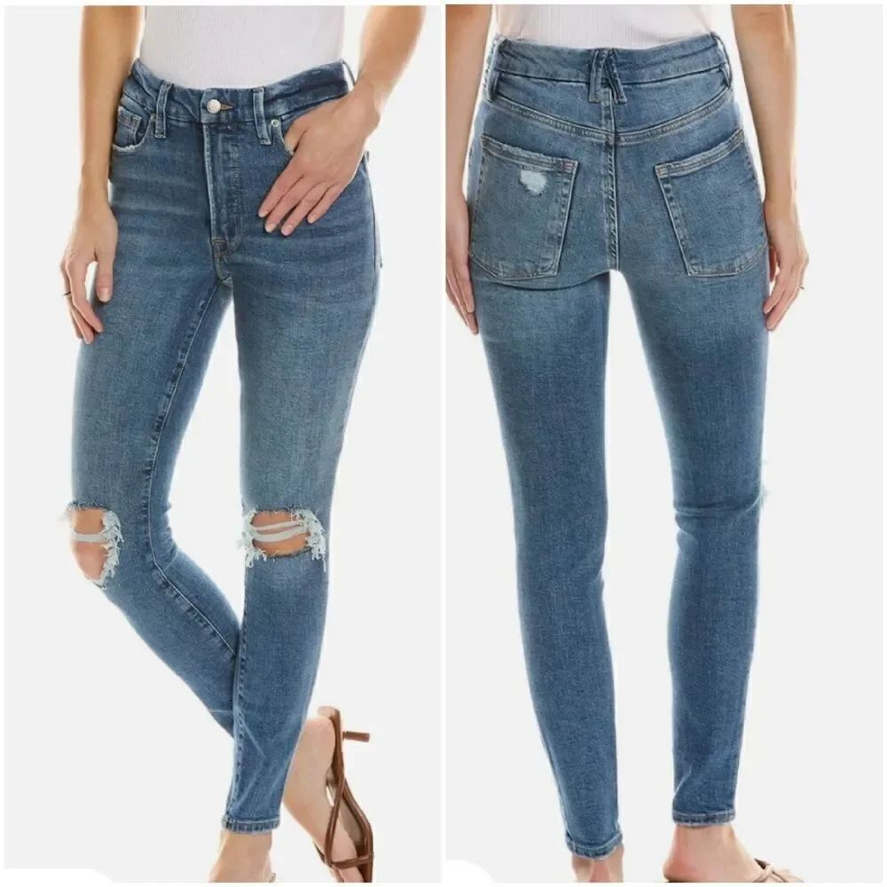 Good American Good Waist Skinny Leg Jeans size 27x29= 4
